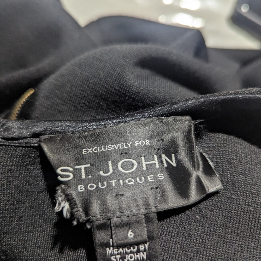 St.john Elegant Black Dress - Picture 3 of 3